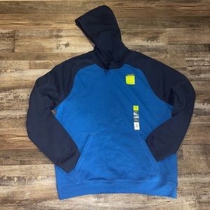 Men hoodie navy/royal blue ultra-soft fleece